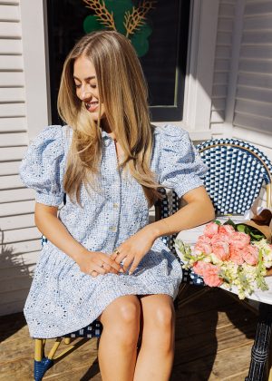 On The Hunt Dress - Blue