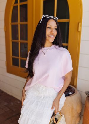 Travel Safe Top - Light Pink