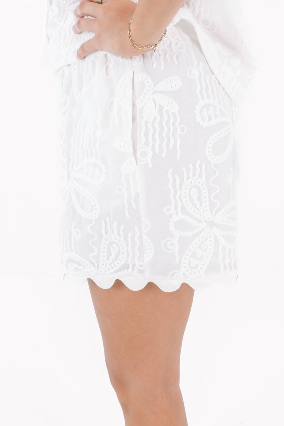 PREORDER The Bailee Shorts - White - Image 3