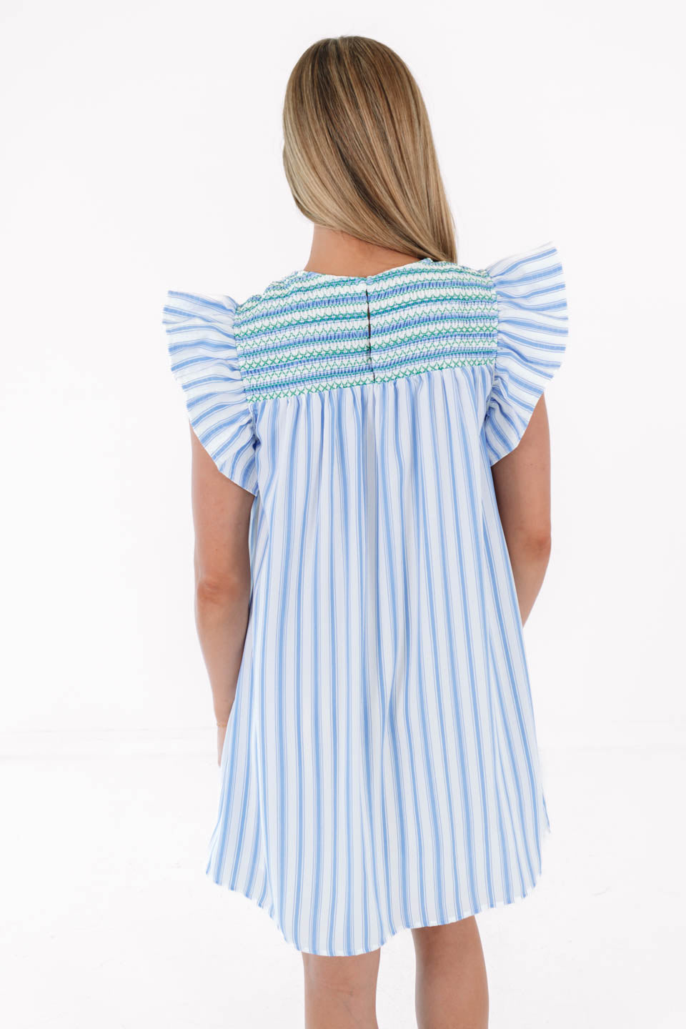 Ocean Winds Dress - Blue Stripe - Image 6