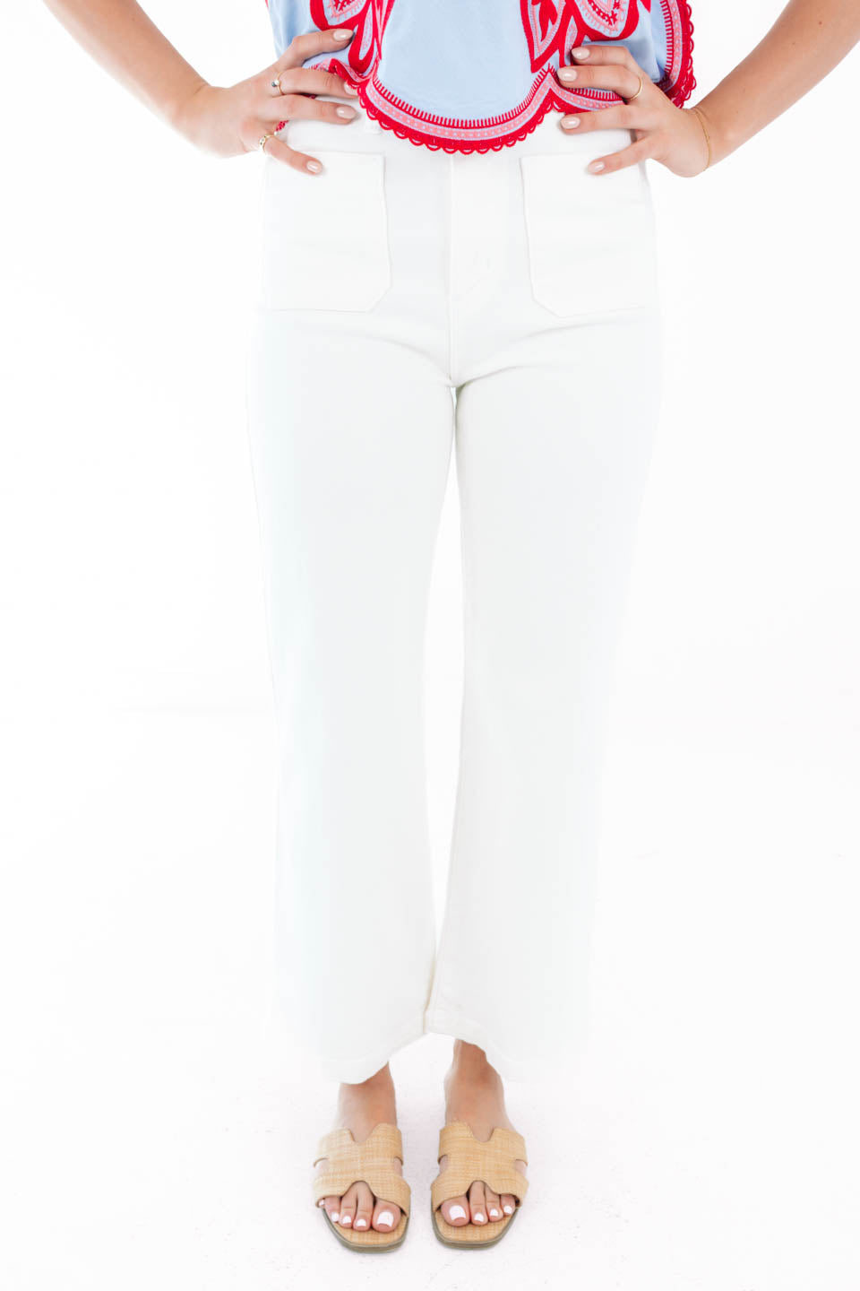 Classic And Clean Jeans - Off White - Image 2