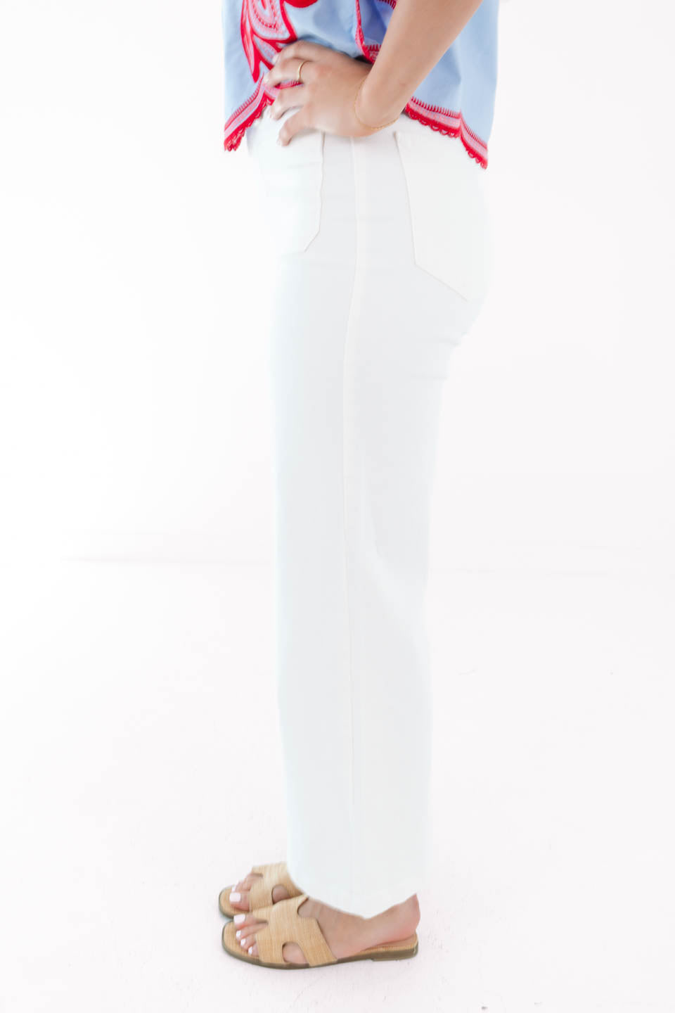 Classic And Clean Jeans - Off White - Image 3