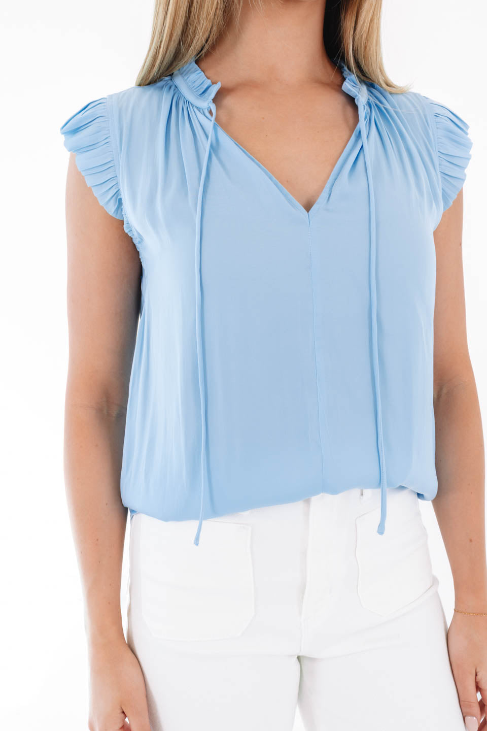 Skies Above Top - Blue