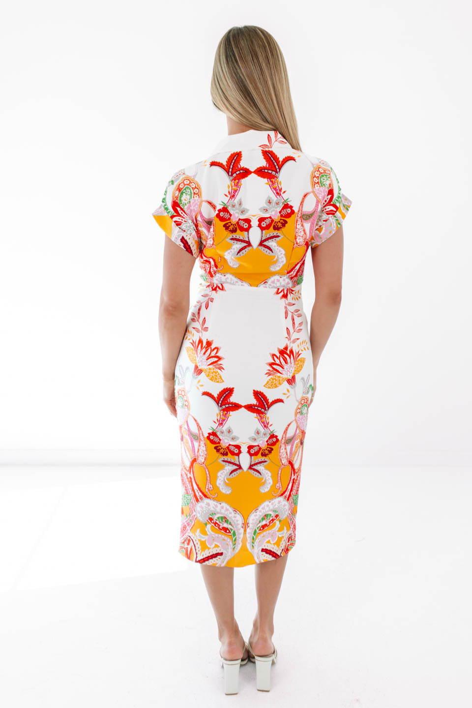 Hamptons Heat Midi Dress - White - Image 4